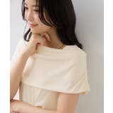 サイドギャザーオフショルダーカットソー/接触冷感 | VIS | 詳細画像6