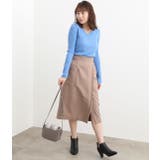 カシミヤタッチワイドリブ編みVネックプルオーバー | VIS  | 詳細画像14 