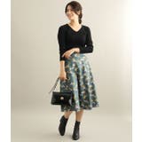 カシミヤタッチワイドリブ編みVネックプルオーバー | VIS  | 詳細画像9 