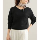 ブラック(01) | 【MACHINE WASHABLE】ボートネックドルマンスリーブミラノリブプルオ… | VIS 