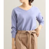 ラベンダー(52) | 【MACHINE WASHABLE】ボートネックドルマンスリーブミラノリブプルオ… | VIS 