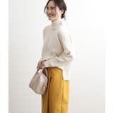 斜め切替リブタートルネックプルオーバー | VIS | 詳細画像12