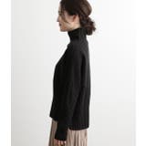 斜め切替リブタートルネックプルオーバー | VIS | 詳細画像2