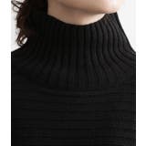 斜め切替リブタートルネックプルオーバー | VIS | 詳細画像4