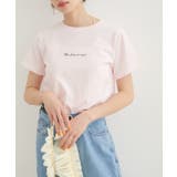 ピンク(63) | 【汗染み防止・洗える】フロントロゴ刺繍チビTシャツ | VIS 