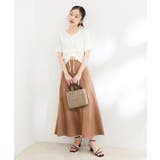 【洗える】ぽこぽこフロントシャーリングカットソー | VIS  | 詳細画像21 