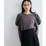 【洗える】タックボリュームスリーブカットソー | VIS  | 詳細画像15 