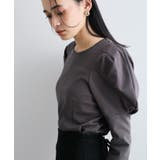 【洗える】タックボリュームスリーブカットソー | VIS  | 詳細画像16 