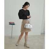 【洗える】タックボリュームスリーブカットソー | VIS  | 詳細画像22 