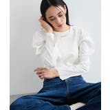 【洗える】タックボリュームスリーブカットソー | VIS  | 詳細画像3 