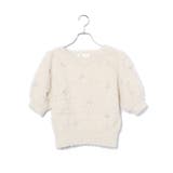 フェザーヤーンリボン刺繍ビーズニット | VIS | 詳細画像10