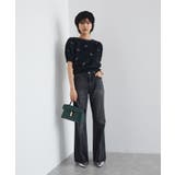 フェザーヤーンリボン刺繍ビーズニット | VIS | 詳細画像5