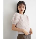 フェザーヤーンリボン刺繍ビーズニット | VIS | 詳細画像6