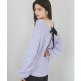 バックリボンHUGニット | VIS | 詳細画像1