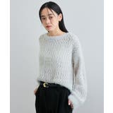 キラッと華やか！透かし柄シャギーニットプルオーバー | VIS  | 詳細画像10 