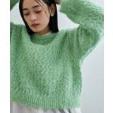 キラッと華やか！透かし柄シャギーニットプルオーバー | VIS  | 詳細画像6 