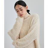 キナリ(16) | キラッと華やか！透かし柄シャギーニットプルオーバー | VIS 