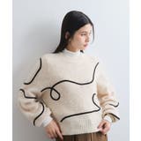 【新色追加】【洗える】ハート＆リボンコード刺繍ニットプルオーバー | VIS  | 詳細画像10 