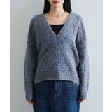 ミックスカラー深Vネックニット | VIS | 詳細画像16