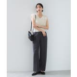 【WEB限定サイズ:MT/着丈が選べる】【洗える】フェザーヤーンニットベスト | VIS | 詳細画像15