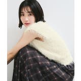 【WEB限定サイズ:MT/着丈が選べる】【洗える】フェザーヤーンニットベスト | VIS | 詳細画像18