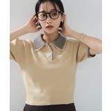 キナリ(16) | ダブルカラーポロトップス | VIS 