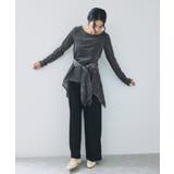 シアーベロアロングスリーブTシャツ | VIS  | 詳細画像19 