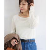 シアーベロアロングスリーブTシャツ | VIS  | 詳細画像9 