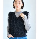 【2WAY】フリンジニットベスト | VIS  | 詳細画像3 