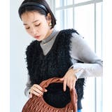 ブラック系(02) | 【2WAY】フリンジニットベスト | VIS 