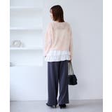 フラワーモチーフフェザーシアーニット | VIS | 詳細画像13