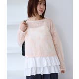 フラワーモチーフフェザーシアーニット | VIS | 詳細画像14