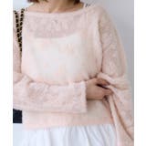 フラワーモチーフフェザーシアーニット | VIS | 詳細画像17