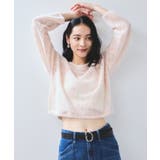 フラワーモチーフフェザーシアーニット | VIS | 詳細画像18