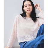 フラワーモチーフフェザーシアーニット | VIS | 詳細画像19