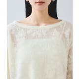 フラワーモチーフフェザーシアーニット | VIS | 詳細画像29