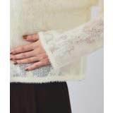 フラワーモチーフフェザーシアーニット | VIS | 詳細画像32