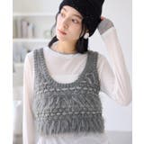 グレー(07) | フェザーツイードニットビスチェ/2WAY | VIS 