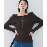 【美得】オフショルダーモチモチリブニット/好評につき再入荷 | VIS  | 詳細画像10 