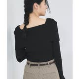 【美得】オフショルダーモチモチリブニット/好評につき再入荷 | VIS  | 詳細画像16 