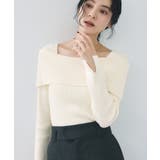 【美得】オフショルダーモチモチリブニット/好評につき再入荷 | VIS  | 詳細画像21 