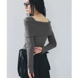 【美得】オフショルダーモチモチリブニット/好評につき再入荷 | VIS  | 詳細画像26 