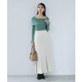 【美得】オフショルダーモチモチリブニット/好評につき再入荷 | VIS  | 詳細画像28 