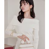 【美得】オフショルダーモチモチリブニット/好評につき再入荷 | VIS  | 詳細画像3 