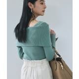 【美得】オフショルダーモチモチリブニット/好評につき再入荷 | VIS  | 詳細画像32 