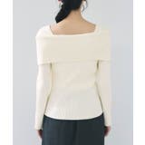 【美得】オフショルダーモチモチリブニット/好評につき再入荷 | VIS  | 詳細画像36 