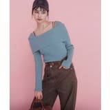 【美得】オフショルダーモチモチリブニット/好評につき再入荷 | VIS  | 詳細画像7 