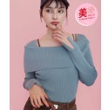 グリーンサブ(35) | 【美得】オフショルダーモチモチリブニット/好評につき再入荷 | VIS 