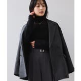 フェザー切り替えスリーブシアータートルニット | VIS | 詳細画像13