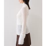 フェザー切り替えスリーブシアータートルニット | VIS | 詳細画像22